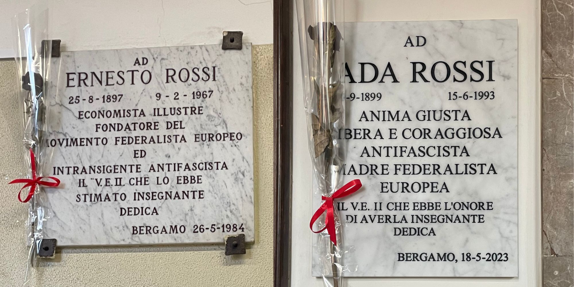 Targa dedicata ad Ada