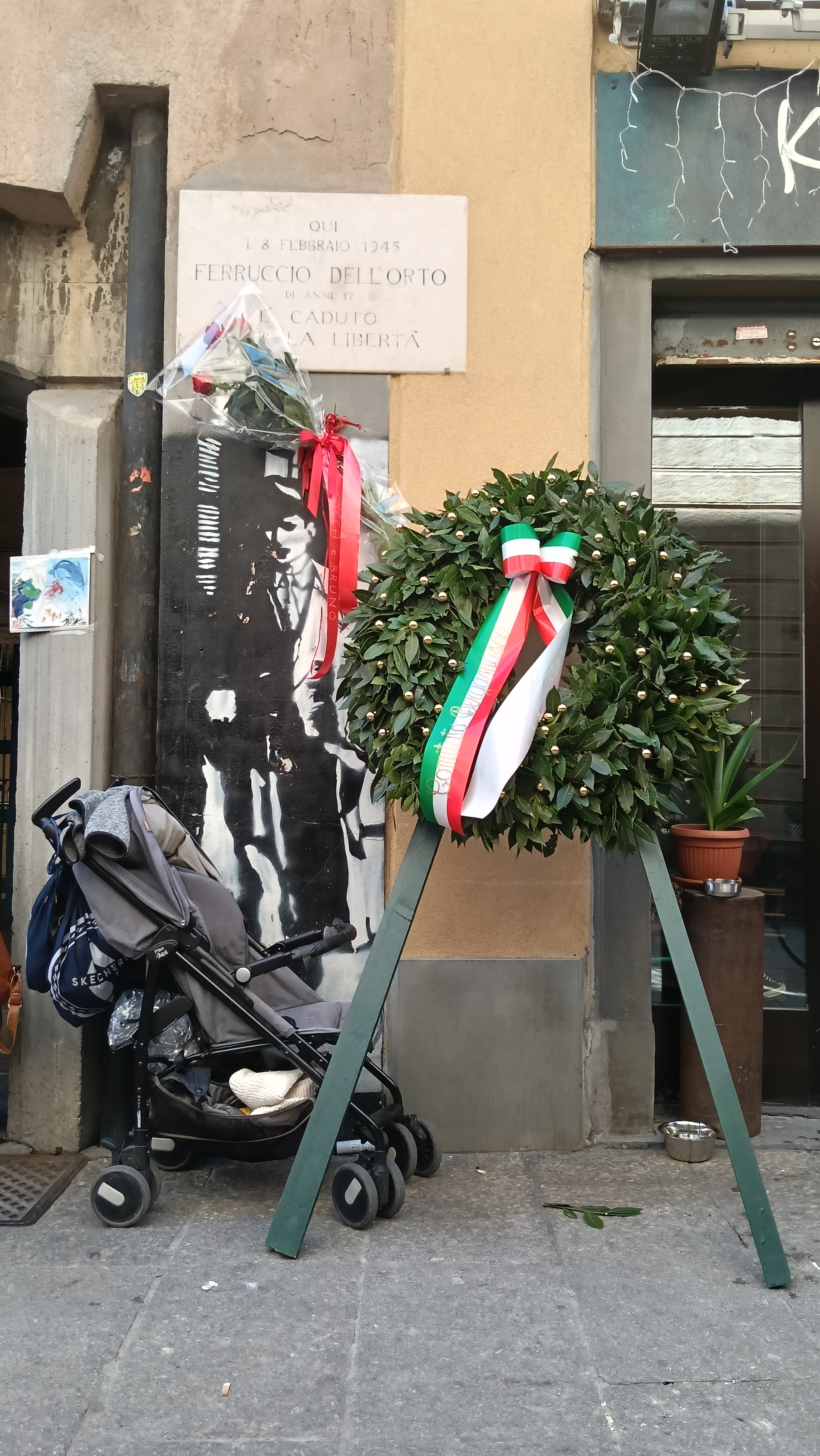 Lapide in via Pignolo 10